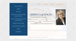 Desktop Screenshot of cherylclaytonlaw.com