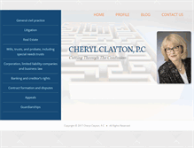 Tablet Screenshot of cherylclaytonlaw.com